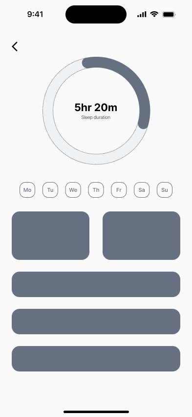 Alarm Page Wireframe